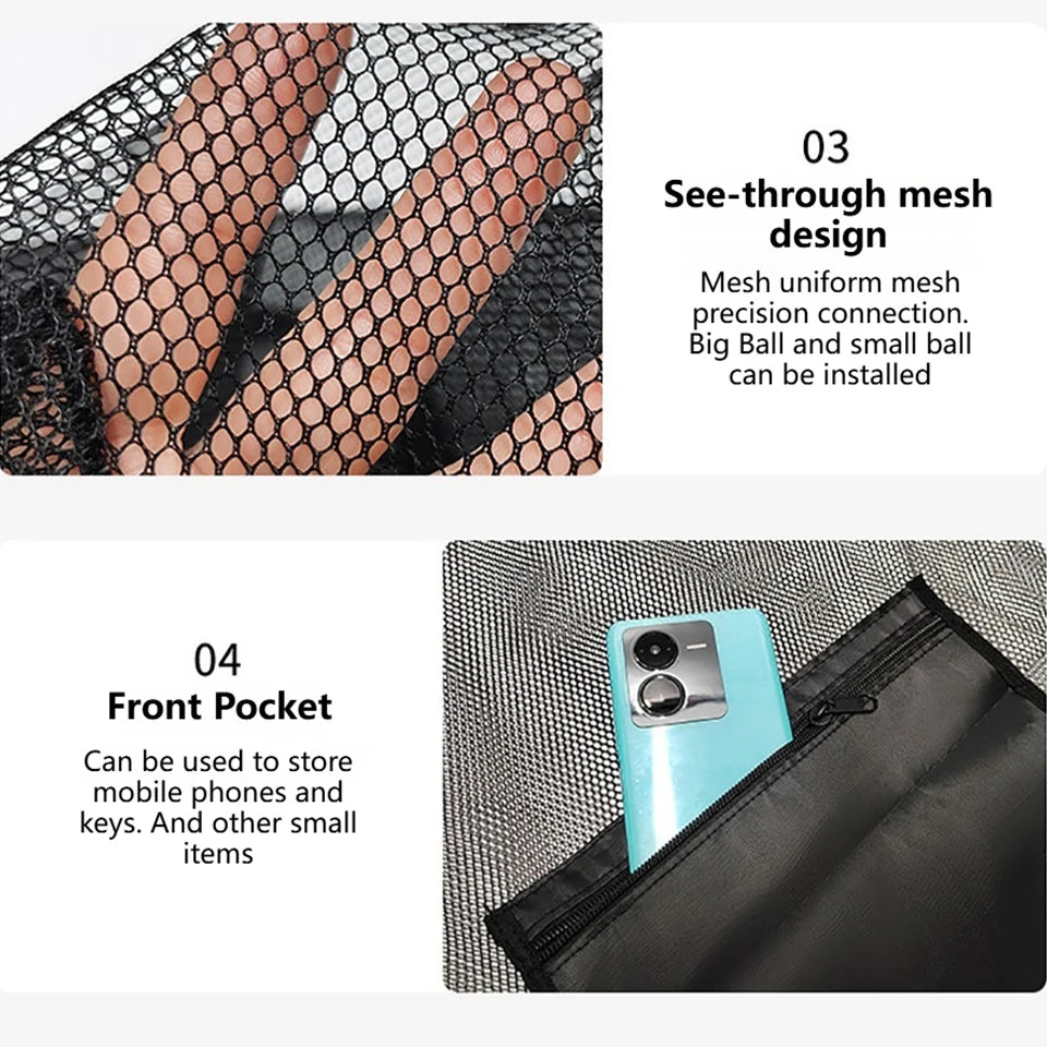 Dual Ball Carry Mesh Pouch