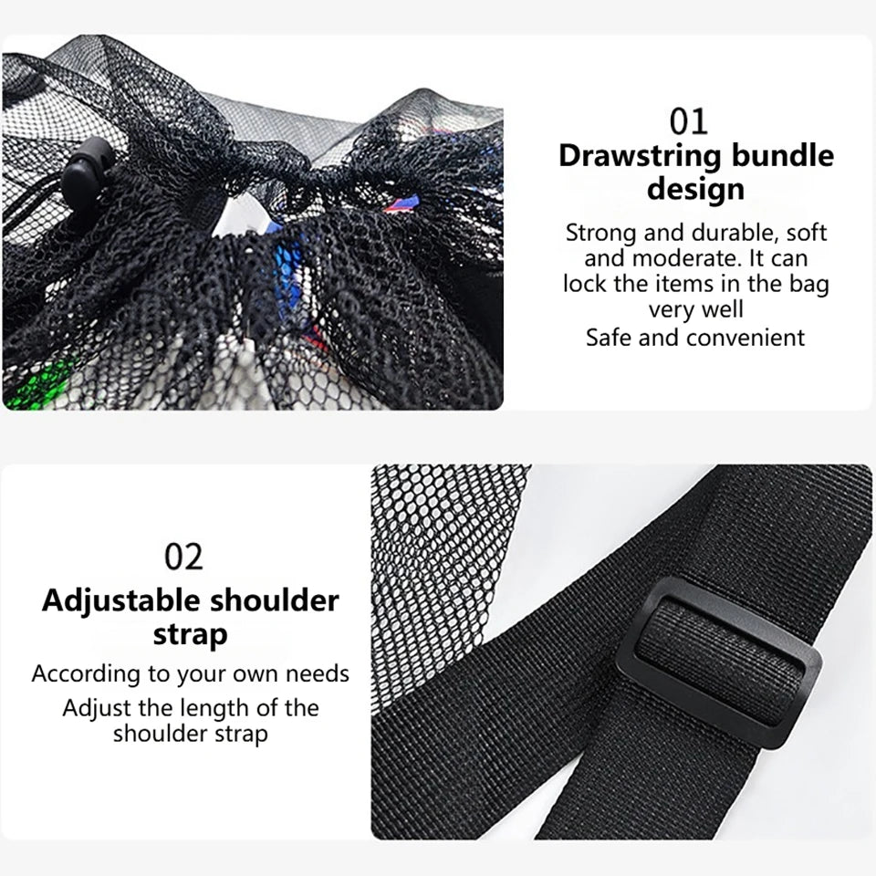 Dual Ball Carry Mesh Pouch